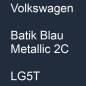 Preview: Volkswagen, Batik Blau Metallic 2C, LG5T.